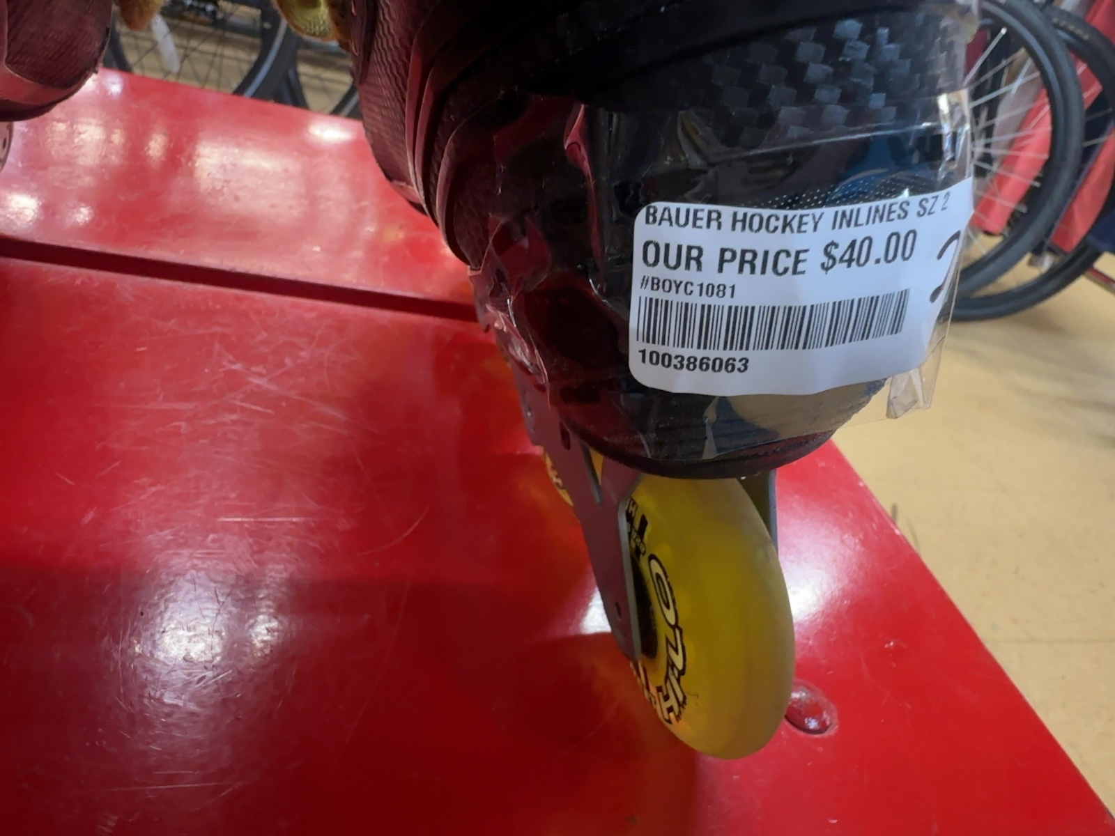 Bauer RS Youth Inline Hockey Skates - Size 2