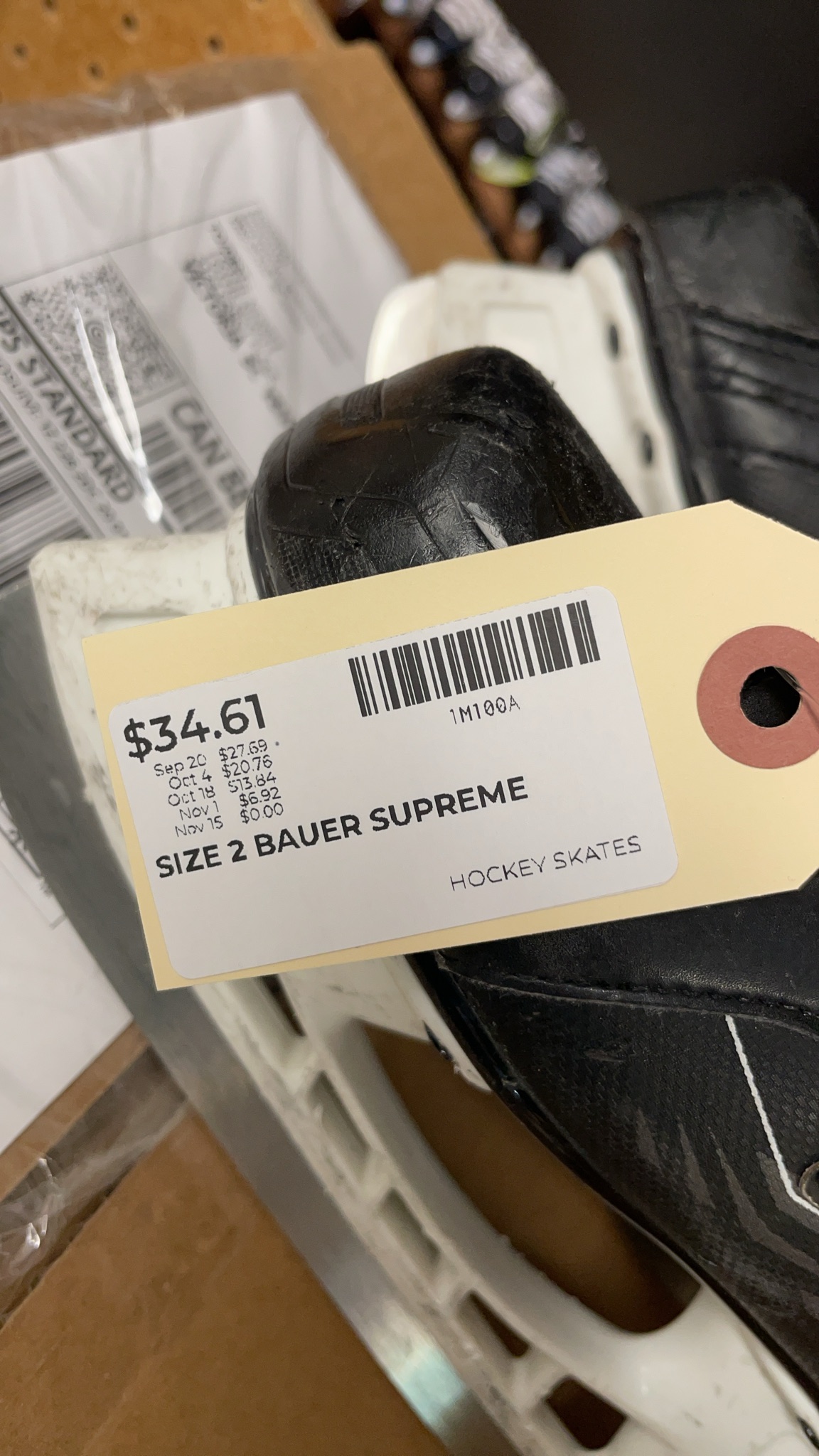 Bauer Supreme 150 Size 2D Hockey Skates