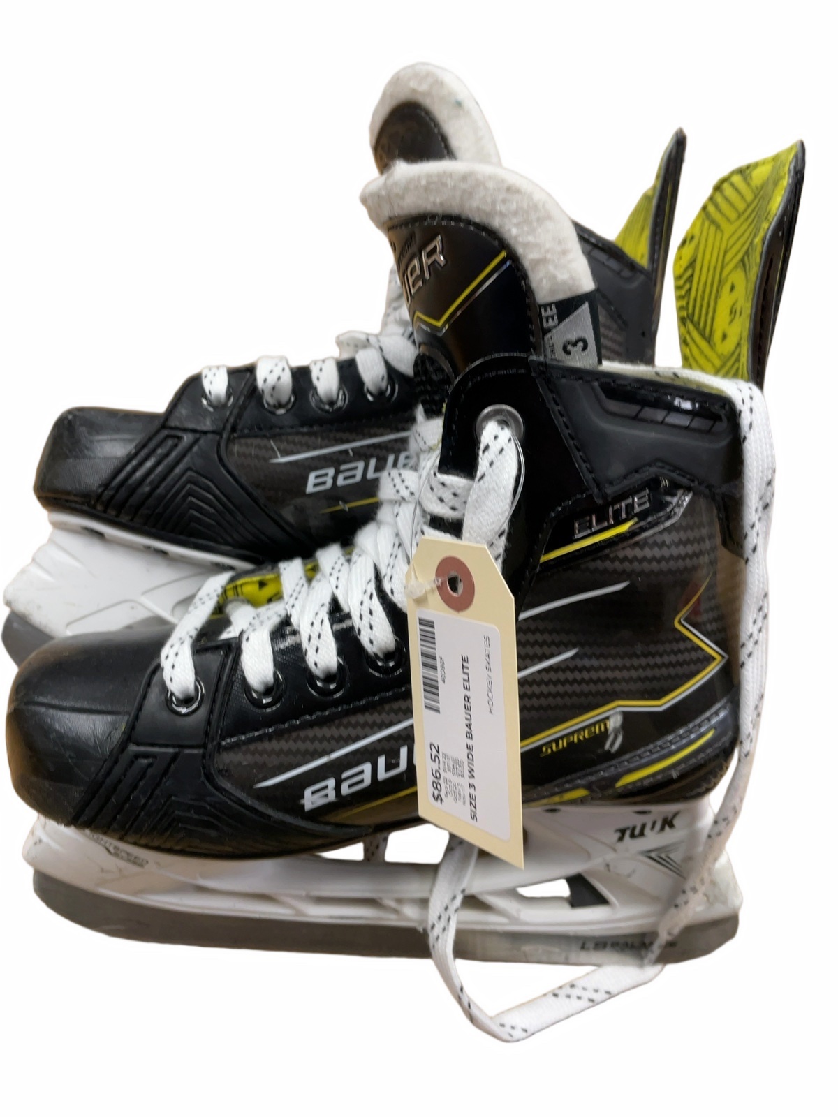 Bauer Supreme Elite Size 3 EE Hockey Skates - image 1