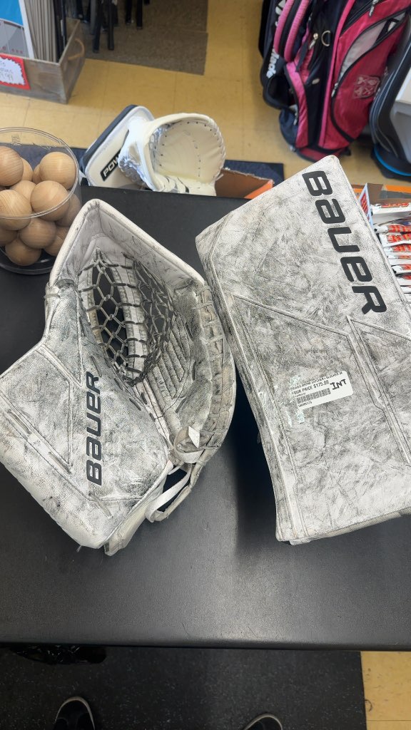 Bauer Supreme M5 Pro Goalie Catcher and Blocker Set - Intermediate
