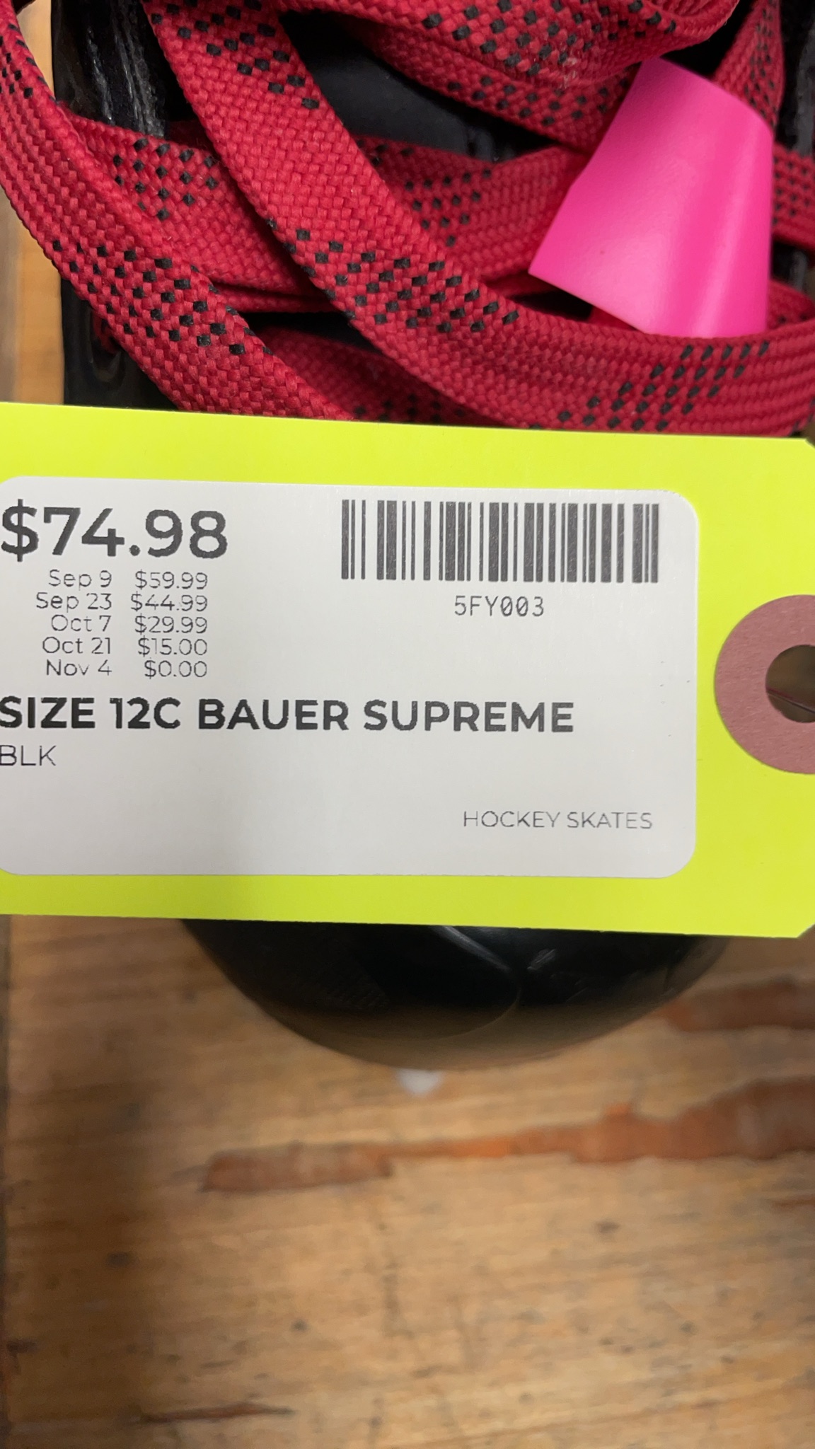 Bauer Supreme S140 Hockey Skates - Size 12C