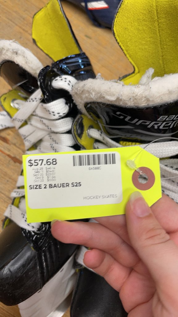 Bauer Supreme S25 Hockey Skates - Size 2
