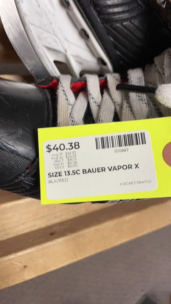 Bauer Vapor X Hockey Skates - Size 13.5C