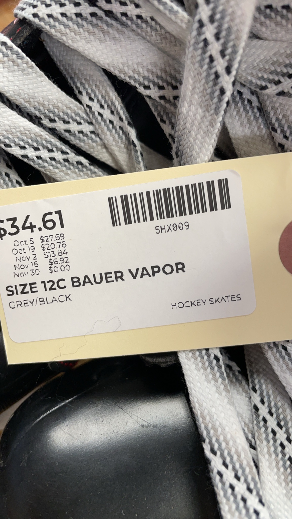 Bauer Vapor X4.0 Size 12C Hockey Skates