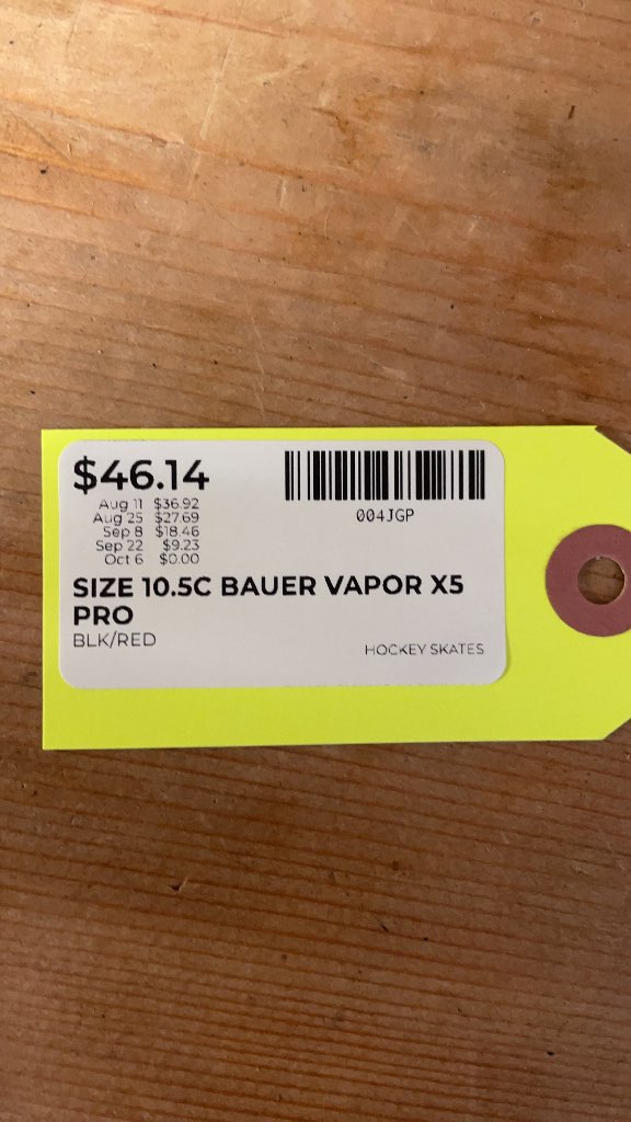 Bauer Vapor X5 Pro Hockey Skates - Size 10.5C