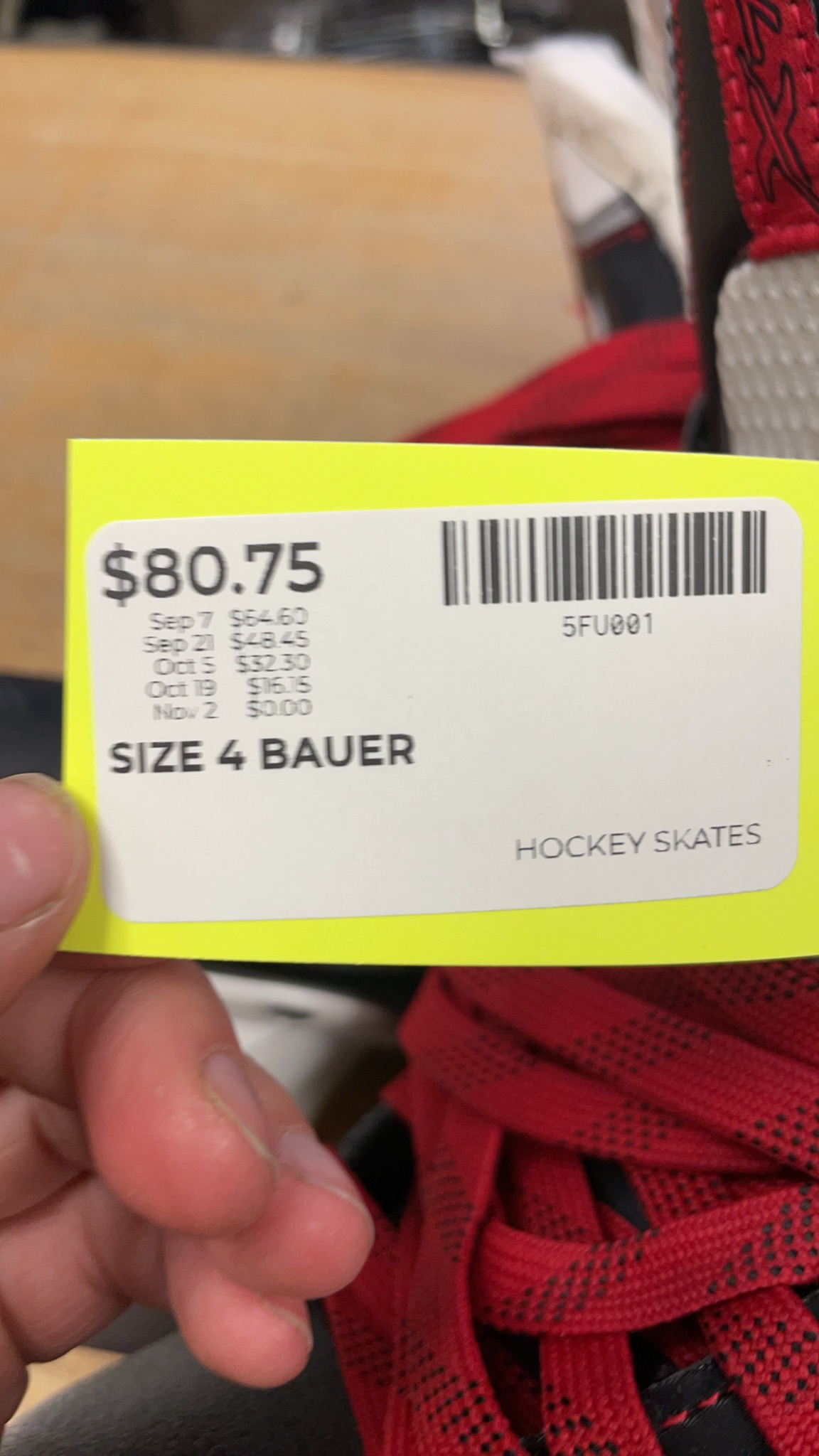 Bauer Vapor X70 Hockey Skates - Size 4