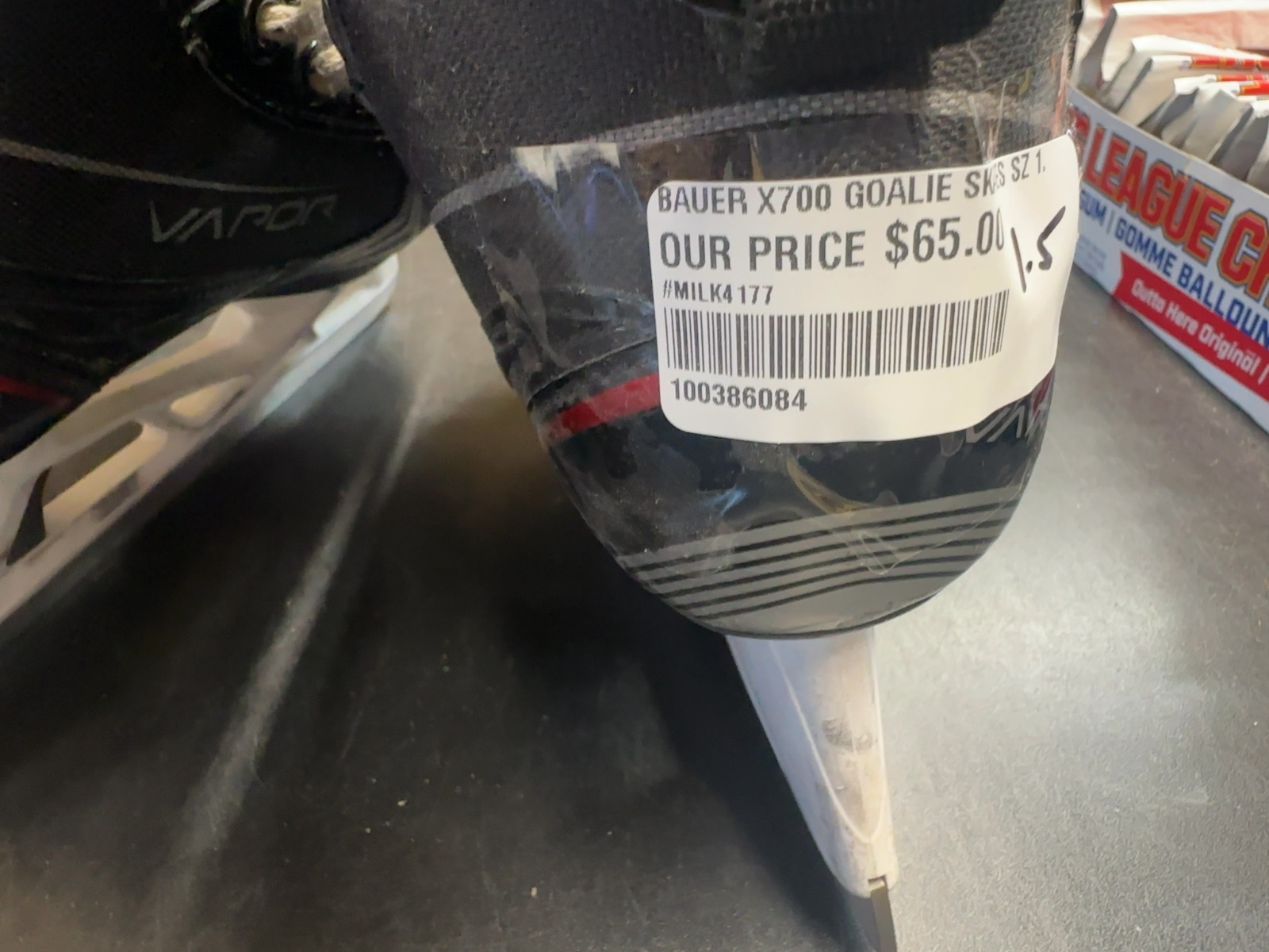 Bauer Vapor X700 Goalie Skates - Size 1.5
