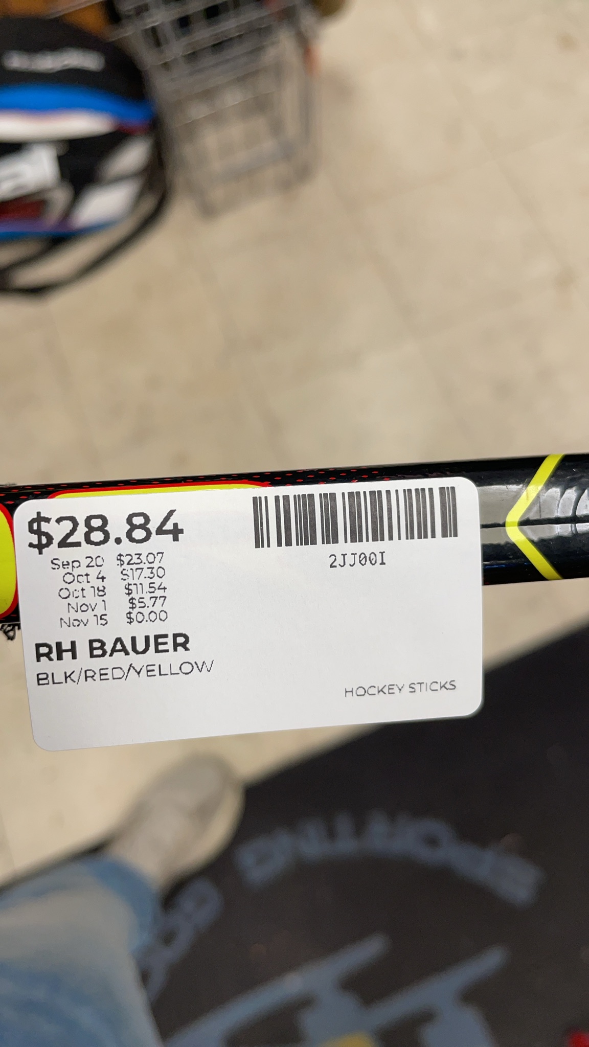 Bauer Vapor Youth 20 Flex RH Hockey Stick