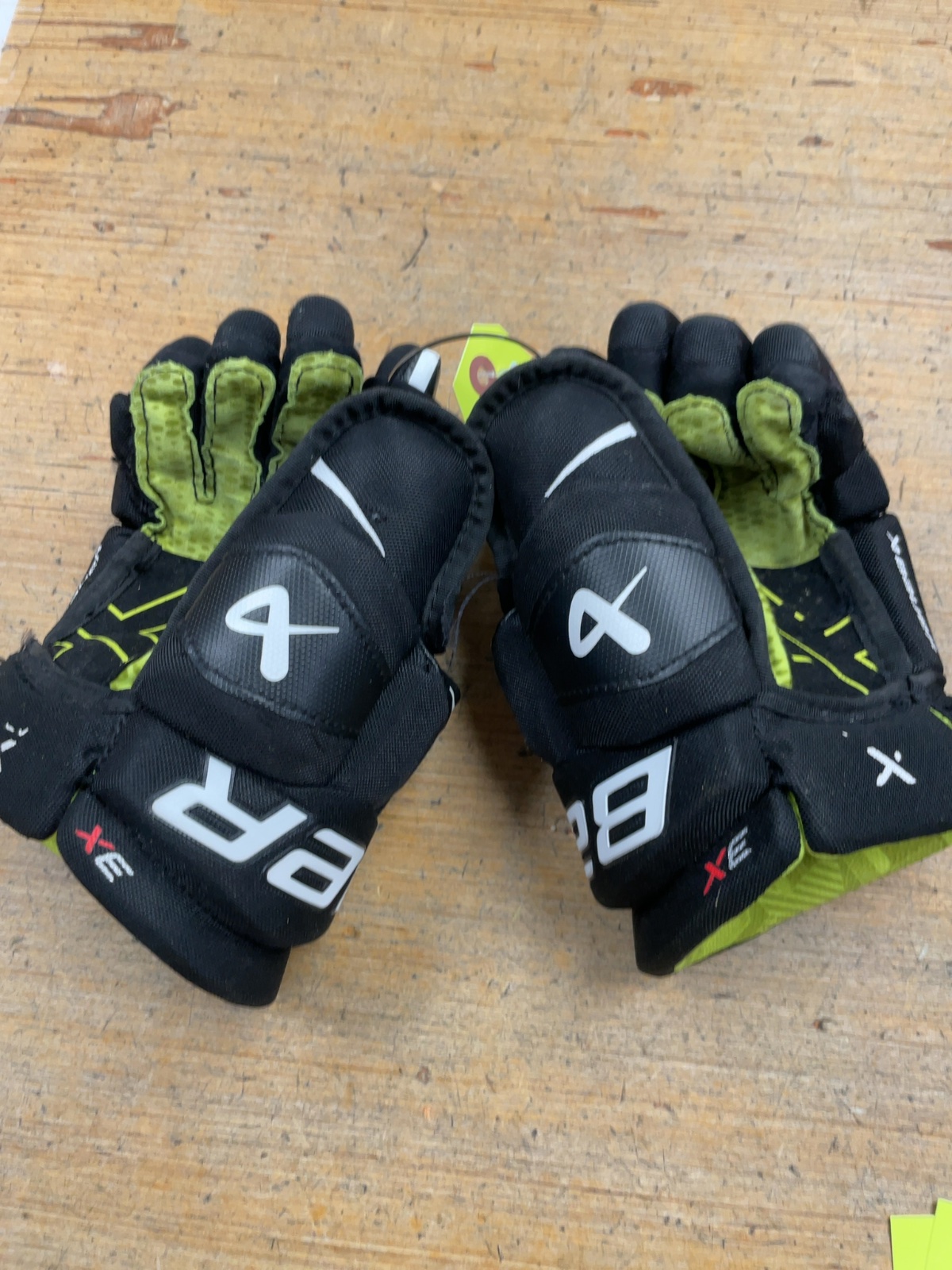 Bauer X 10" Hockey Gloves Black/Green