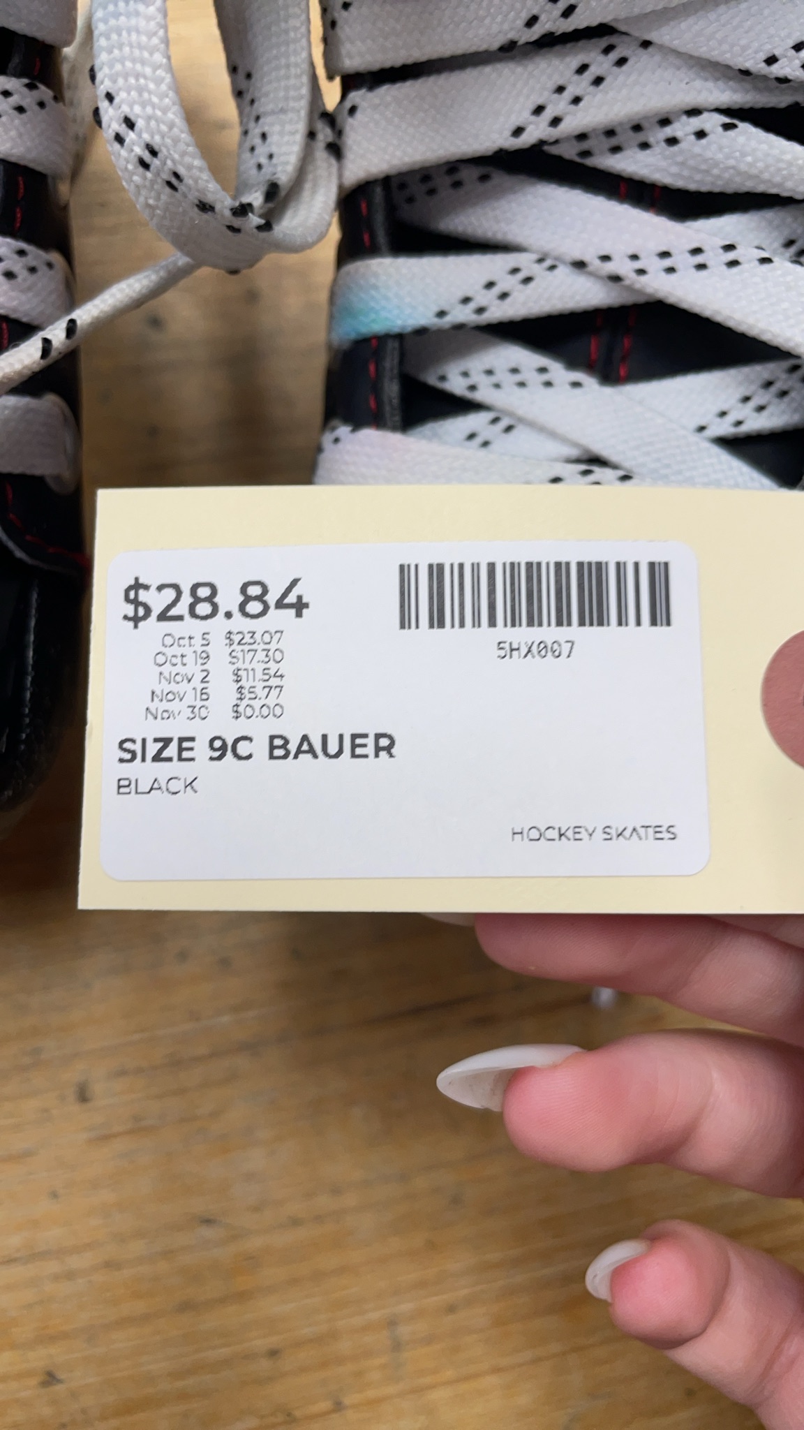 Bauer X300 Size 9C Hockey Skates