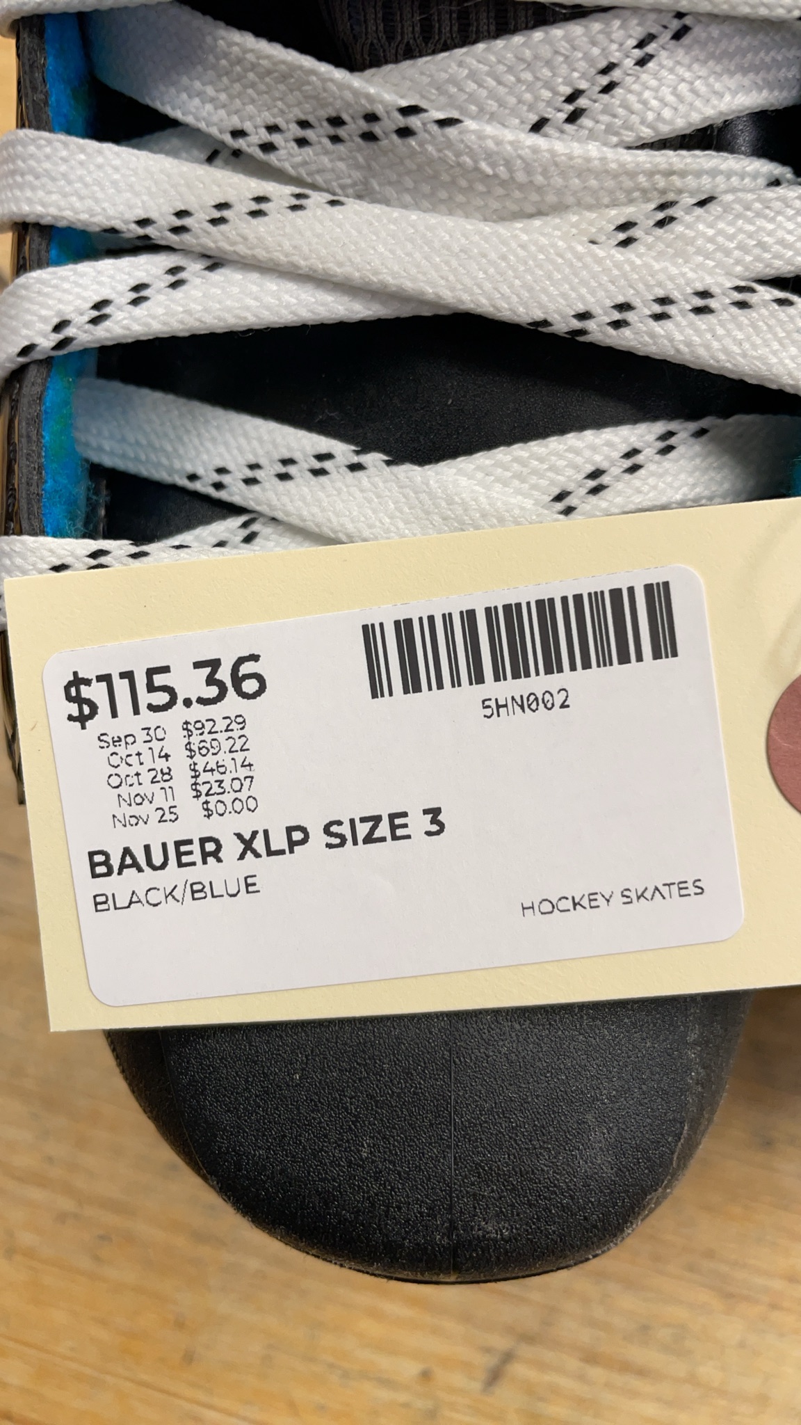 Bauer XLP Size 3 Hockey Skates