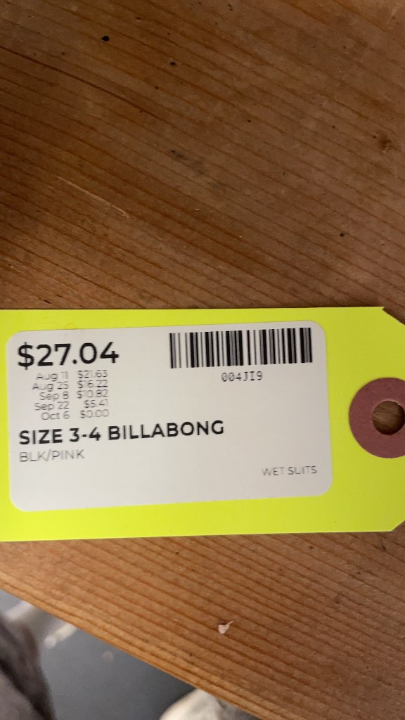Billabong Launch 202mm Shorty Wetsuit - Size 3-4