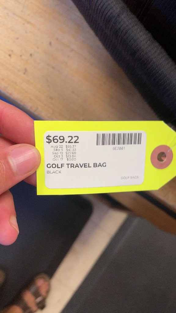 Black Golf Travel Bag