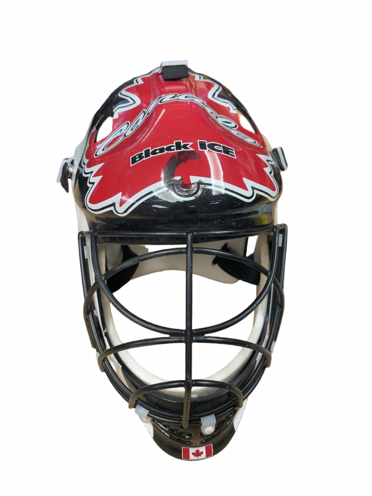 Black Ice Canada Goalie Helmet - image 1