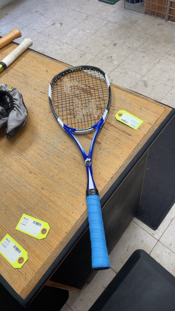 Black Knight Squash Racquet - Blue/Black/White