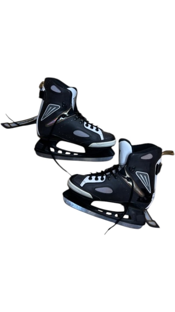 Bladerunner Ice Skates Power Driver Black/White Used Size 9 - image 1