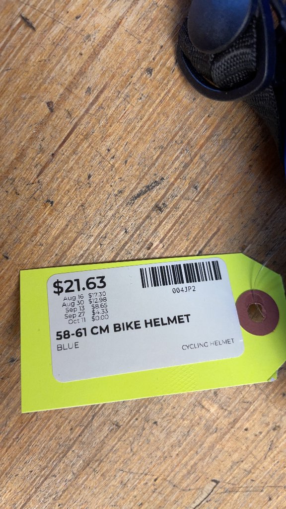 Blue Bike Helmet 58-61 cm