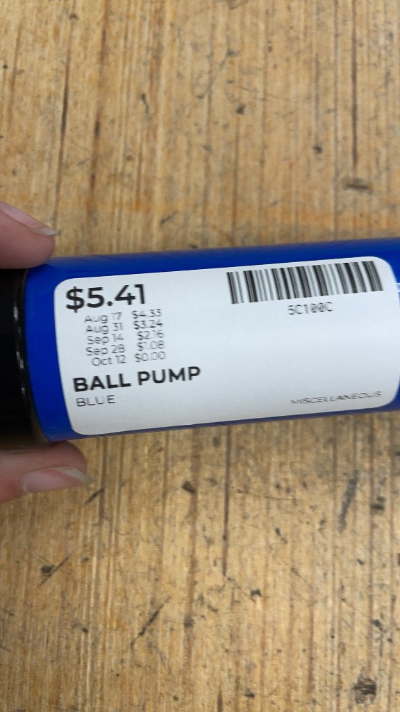 Blue Manual Ball Pump