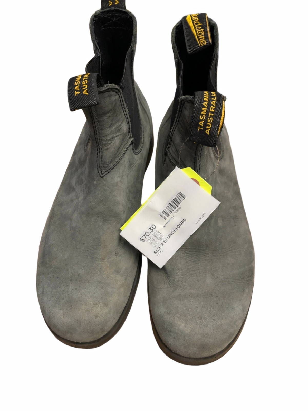 Blundstone Chelsea Boots Size 9 Grey Vibram Sole - image 1