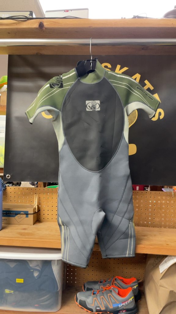 Body Glove Junior 14 Shorty Wetsuit - Grey/Green