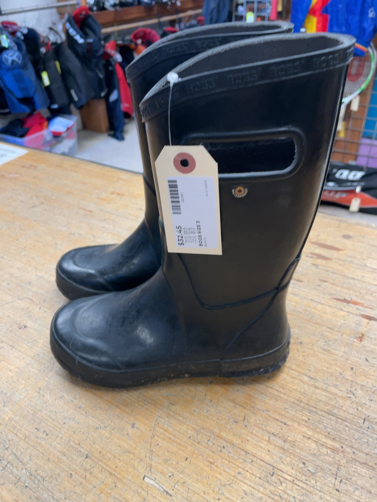 Bogs Rain Boots Size 3 Black