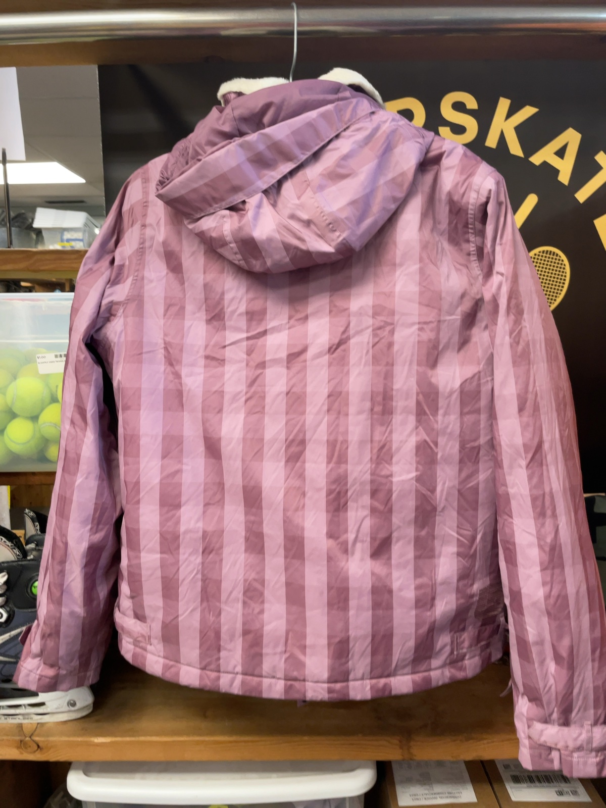 Burton Ski Jacket Large Pink Checkered