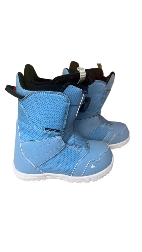 Burton Smalls Junior Snowboard Boots BOA Blue Used Size 5 - image 1