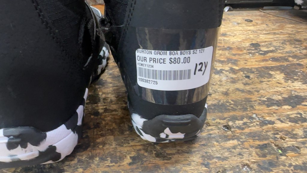 Burton Snowboard Boots Grom BOA Kids Used Size 12Y