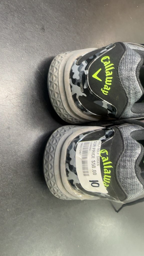 Callaway Golf Shoes Spikeless Grey/Black Size 10