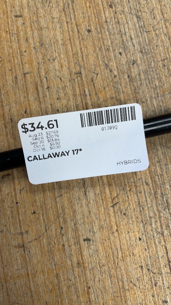 Callaway Super Hybrid 17° Golf Club