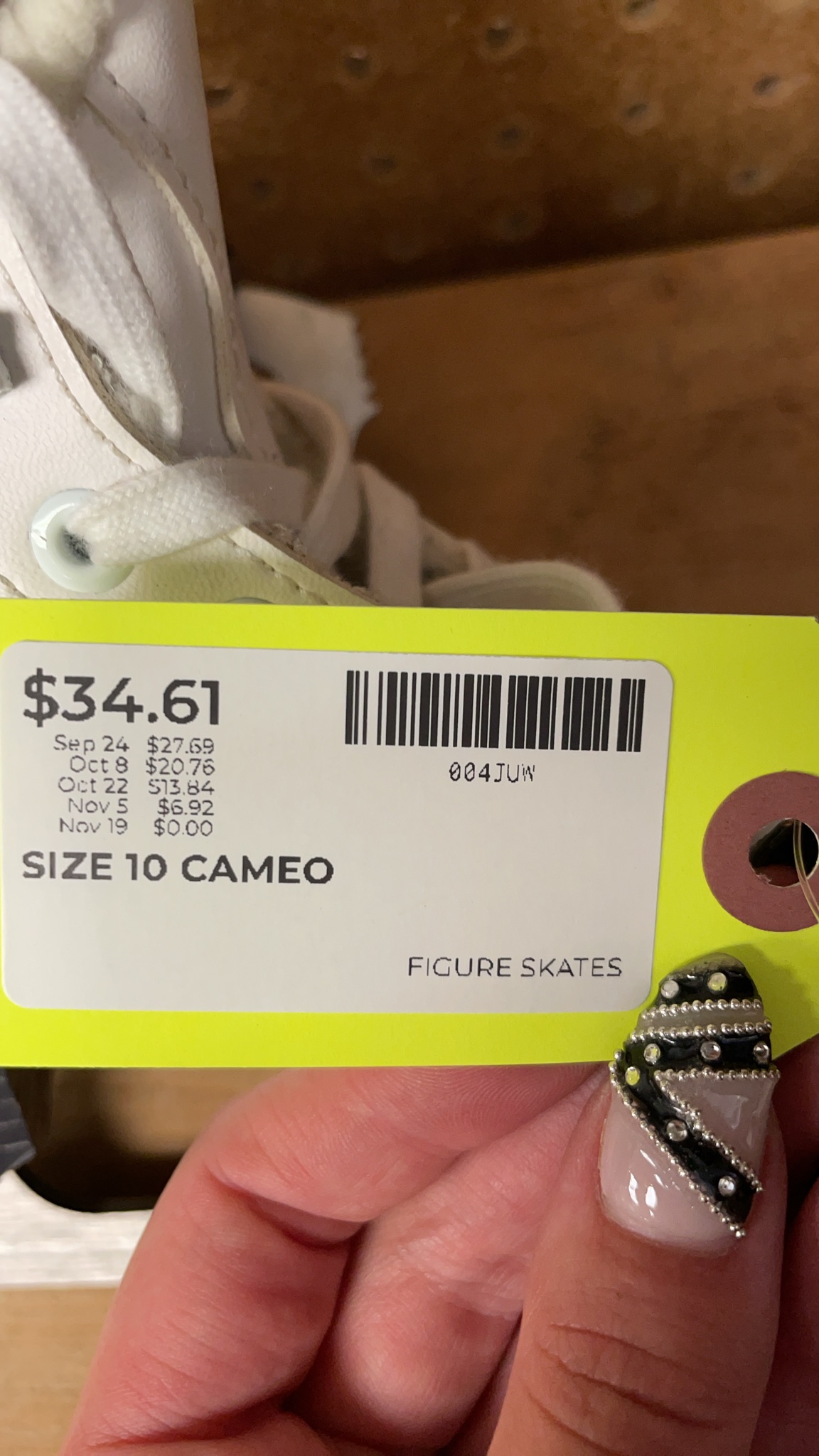 Cameo Figure Skates Size 10 White