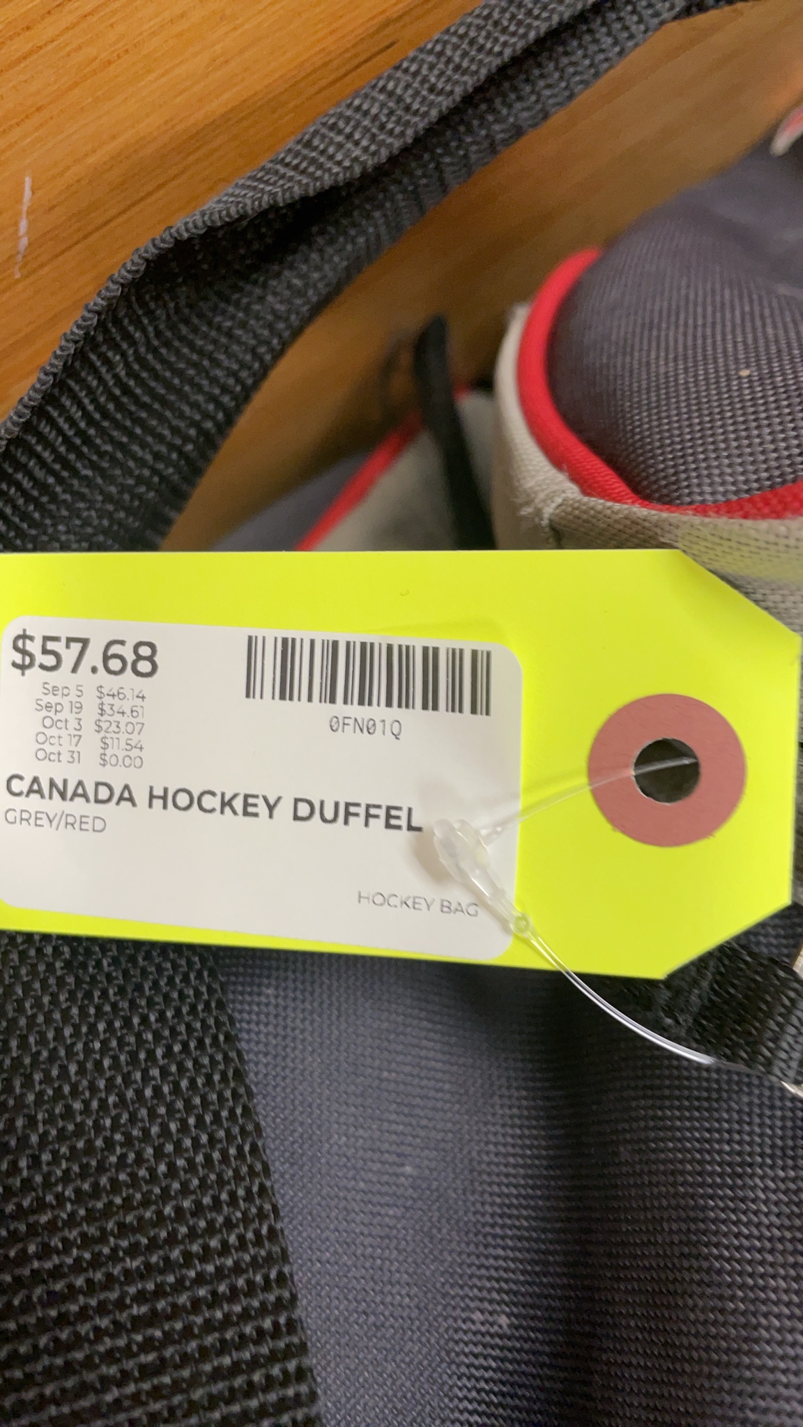 Canada Hockey Duffel Bag