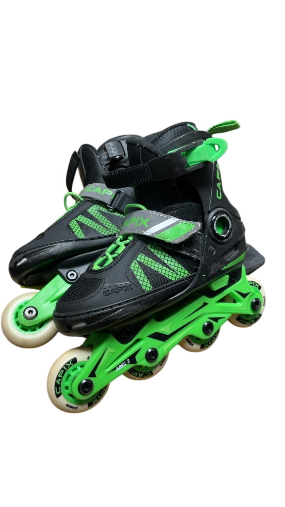 Capix Adjustable Inline Skates - Black/Green