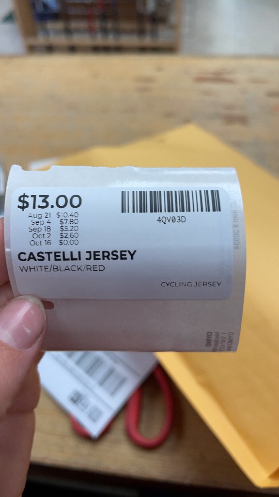 Castelli Cycling Jersey - White/Black/Red