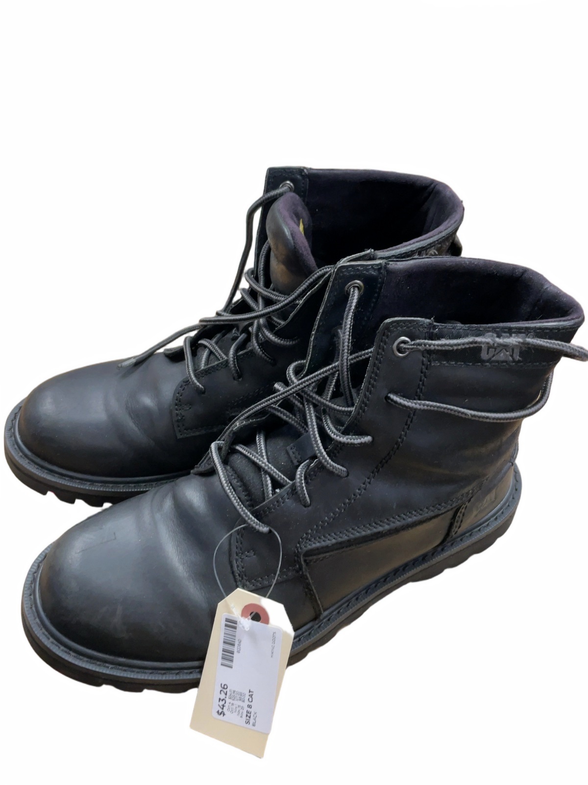 CAT Hiking Boots Size 8 Black - image 1