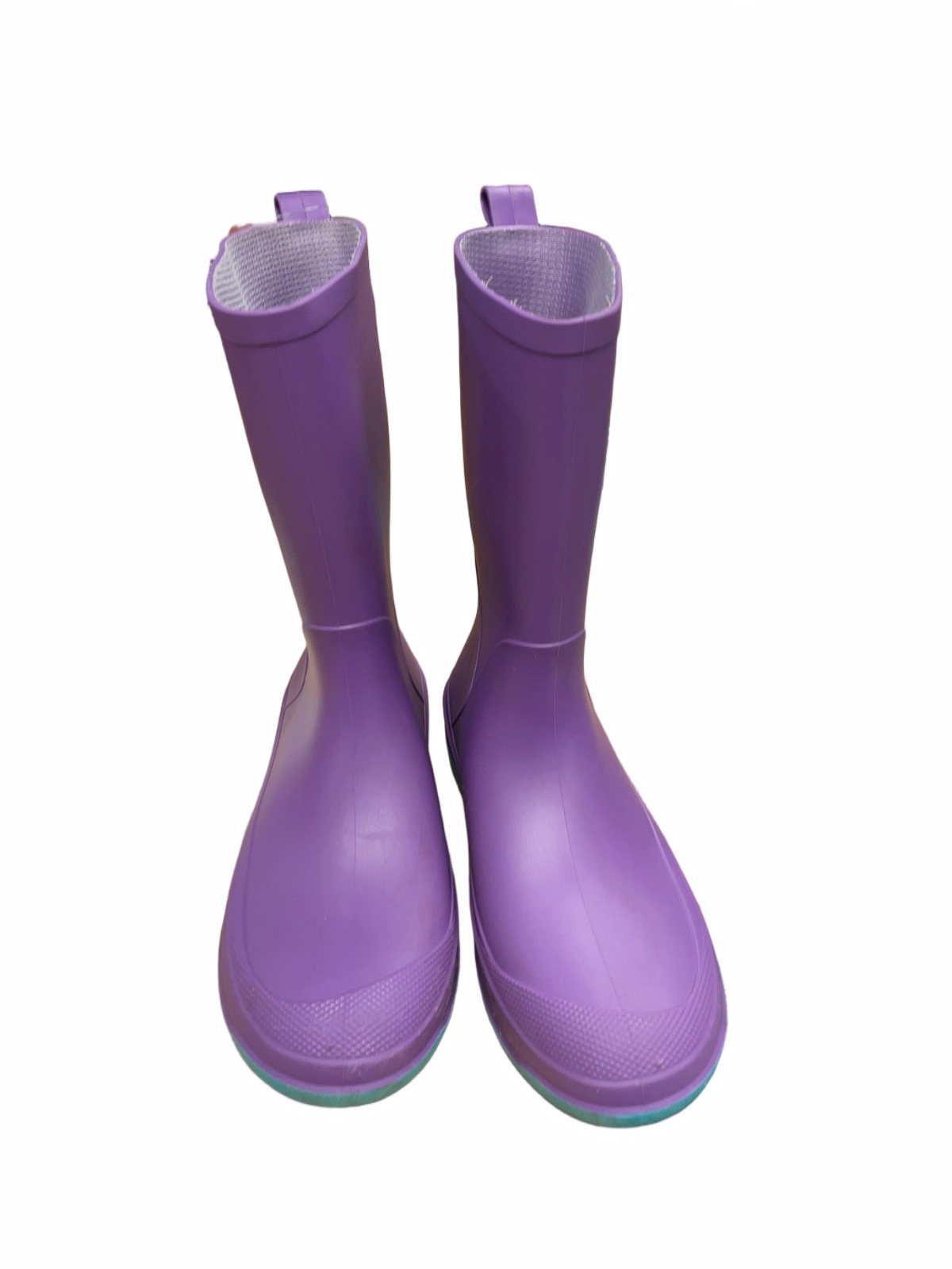 Cat & Jack Size 4 Purple Rain Boots - image 1