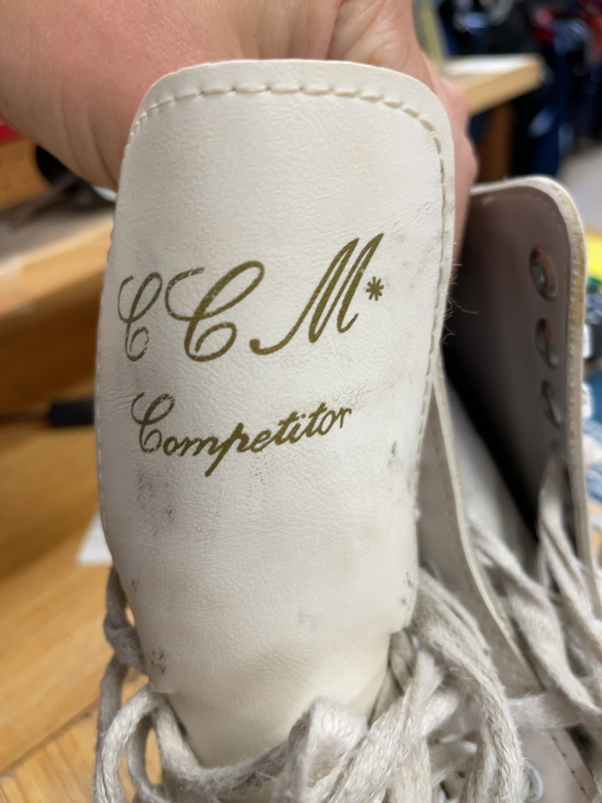 CCM Competitor Size 13C White Figure Skates