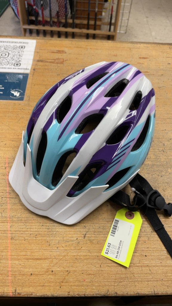 CCM Cycling Helmet - Purple/Blue/White - 54-58 cm