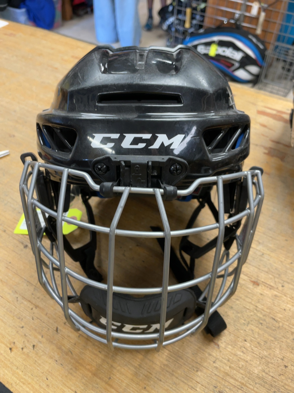 CCM FL3DS JR 50-56cm Black Hockey Helmet with Cage