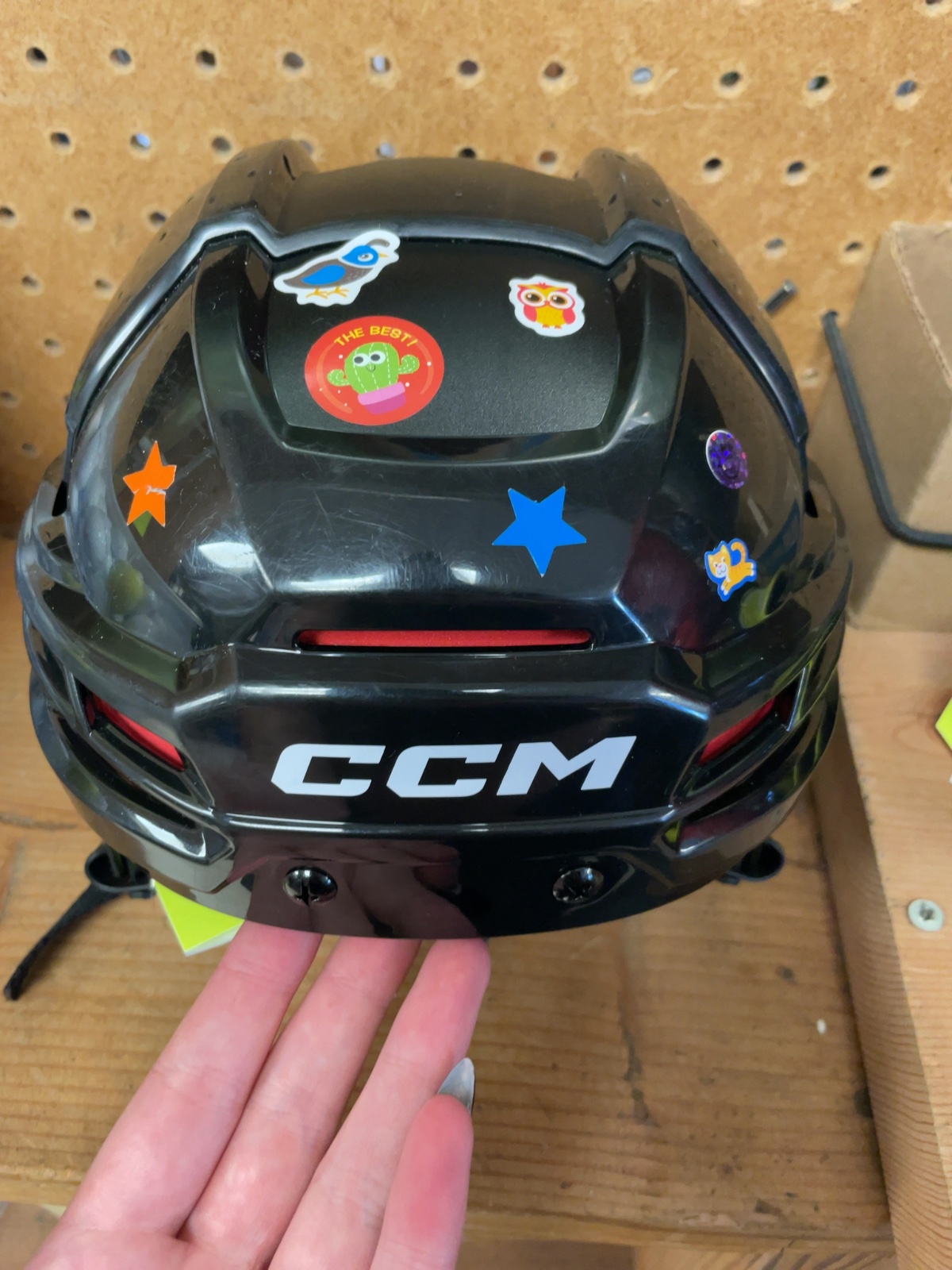 CCM Hockey Helmet 50-55cm Black/Red