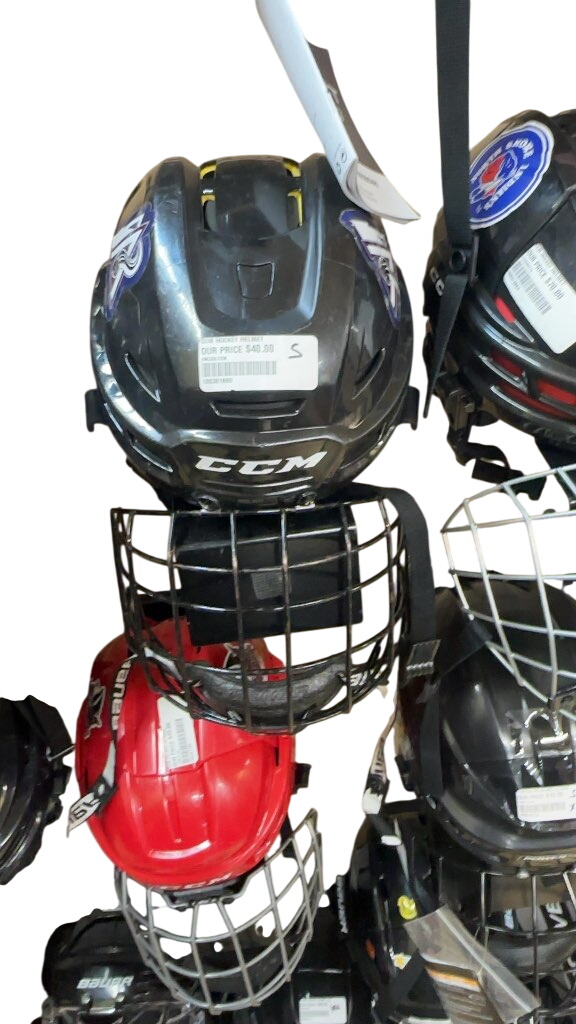 CCM Hockey Helmet with Cage - Black - Small - image 1