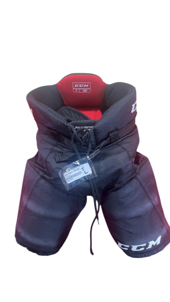 CCM Hockey Pants JetSpeed Youth Large Black Used - image 1