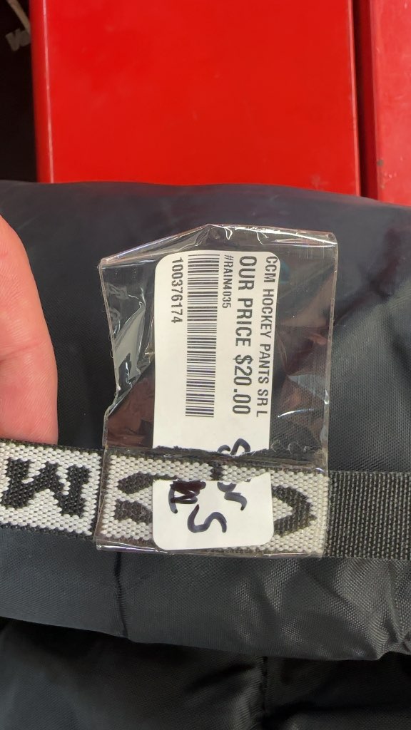 CCM Hockey Pants Senior Large Used Black