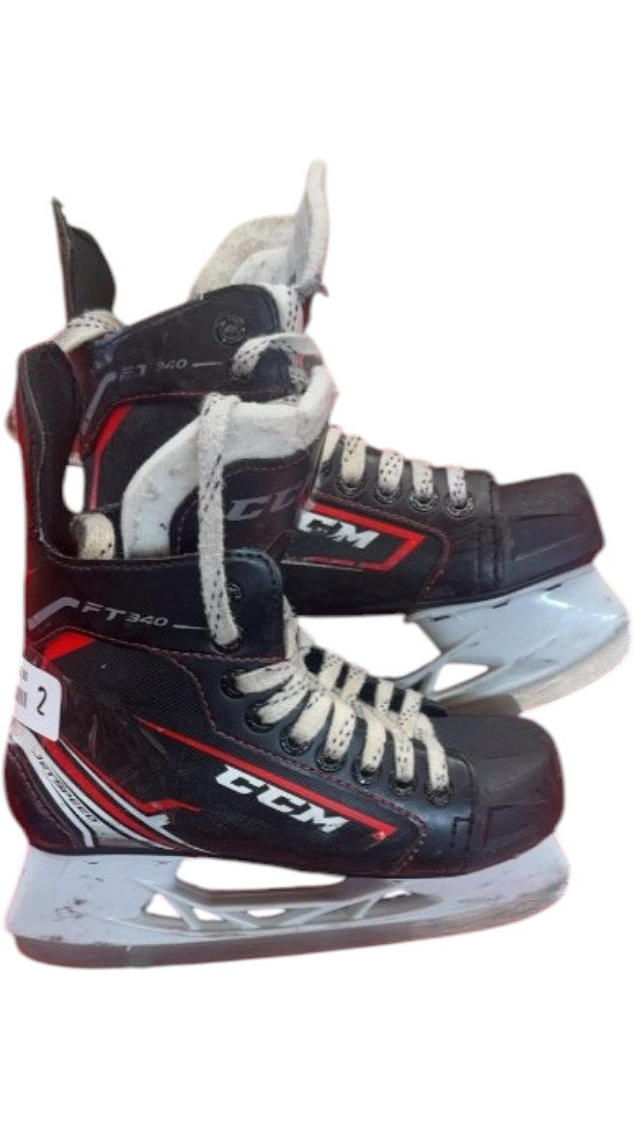 CCM Hockey Skates JetSpeed FT340 Used Size 2 - image 1