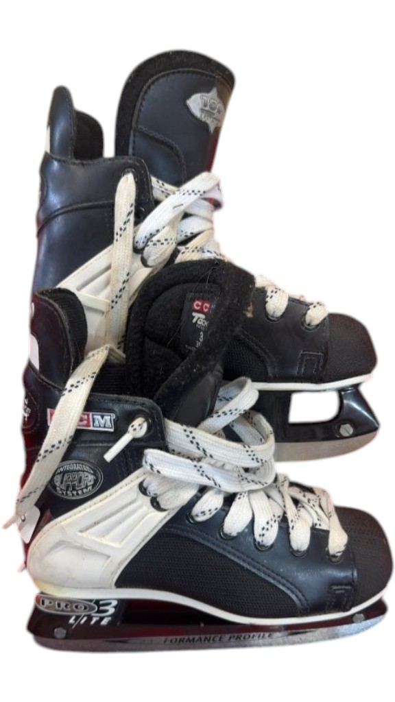 CCM Hockey Skates Tacks 159 Integrated Support System Used Size 3 - image 1