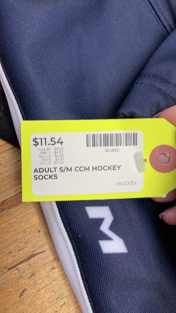 CCM Hockey Socks Adult S/M Navy/Green