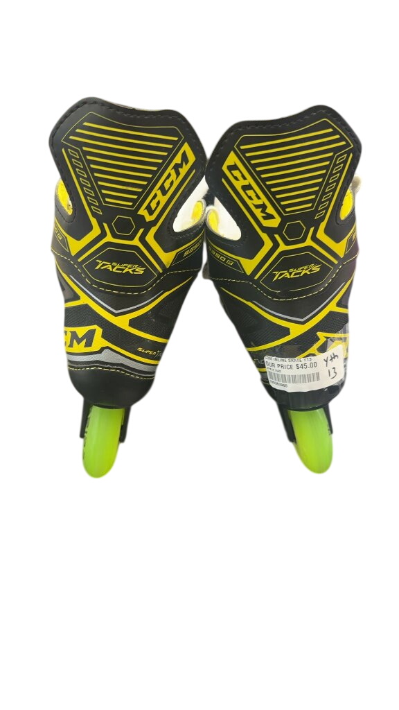 CCM Inline Skates Super Tacks 9350 R Used Youth 13 with Labeda grippers - image 1