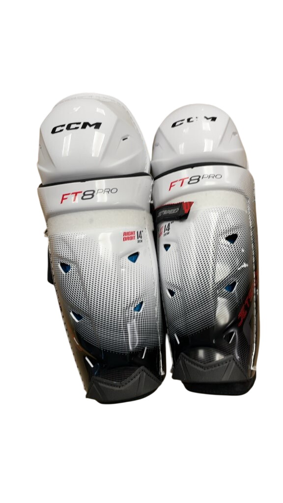 CCM JetSpeed FT8 Pro Hockey Shin Pads - 14"