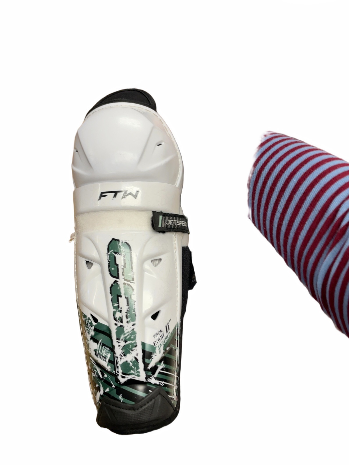 CCM Jetspeed FTW 11" Hockey Shin Pads - image 1