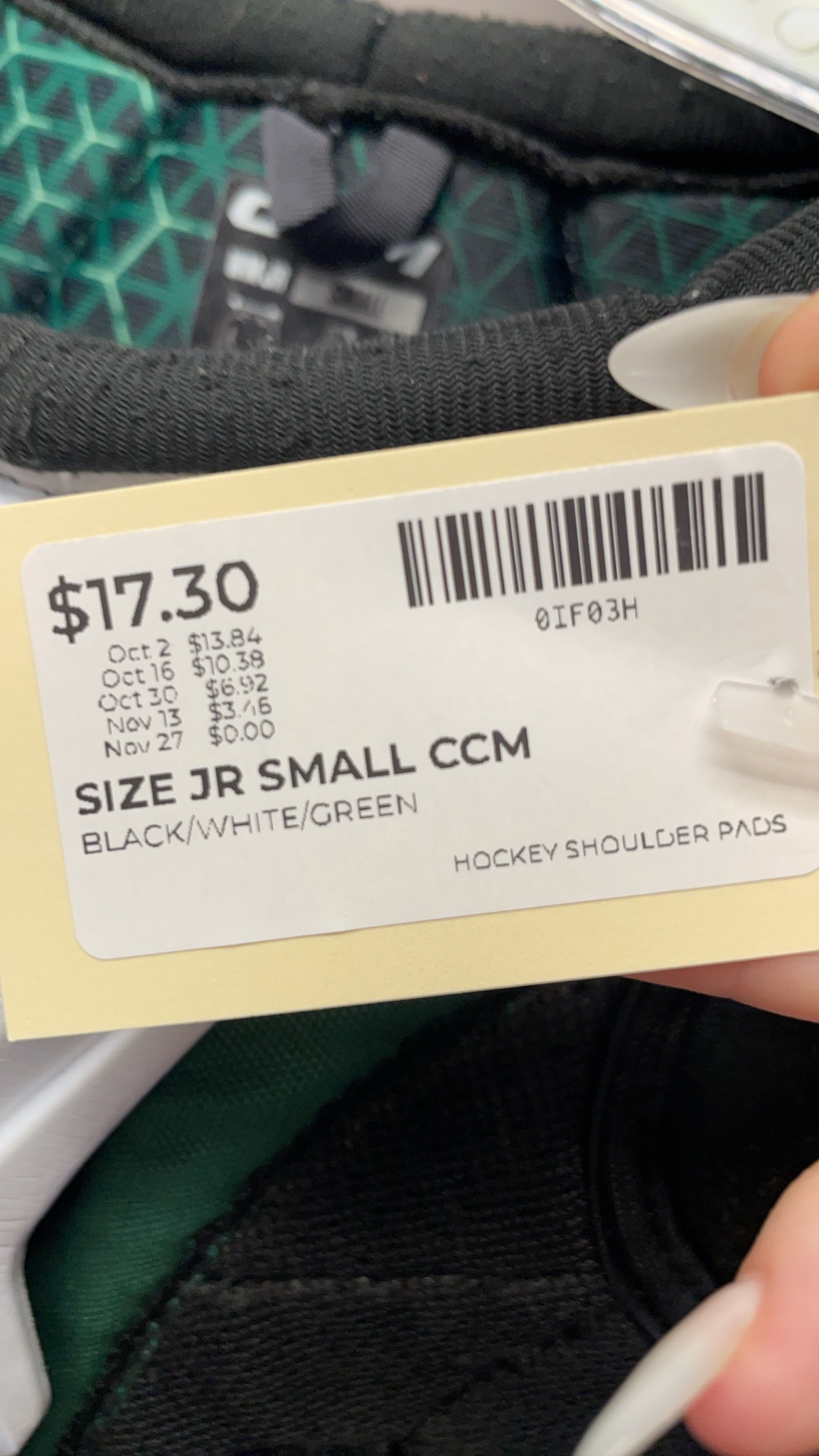 CCM JetSpeed FTW JR Small Hockey Shoulder Pads